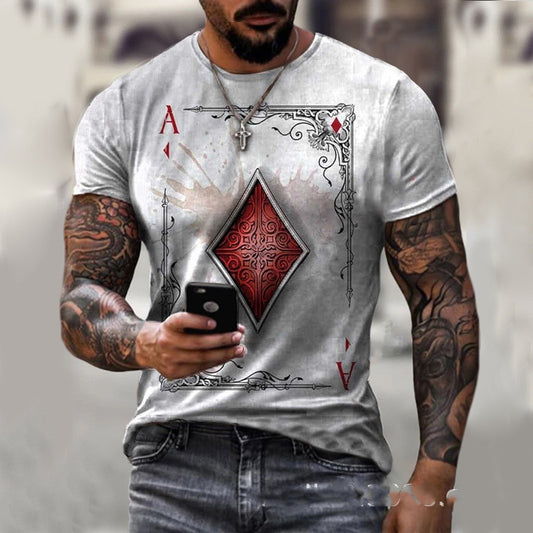 Men's T-Shirt Playing Card